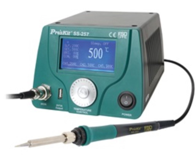 PROSKIT SS-257B (01.056.0053) SOLDERING STATION 75W CERAMIC LCD ESD+USB