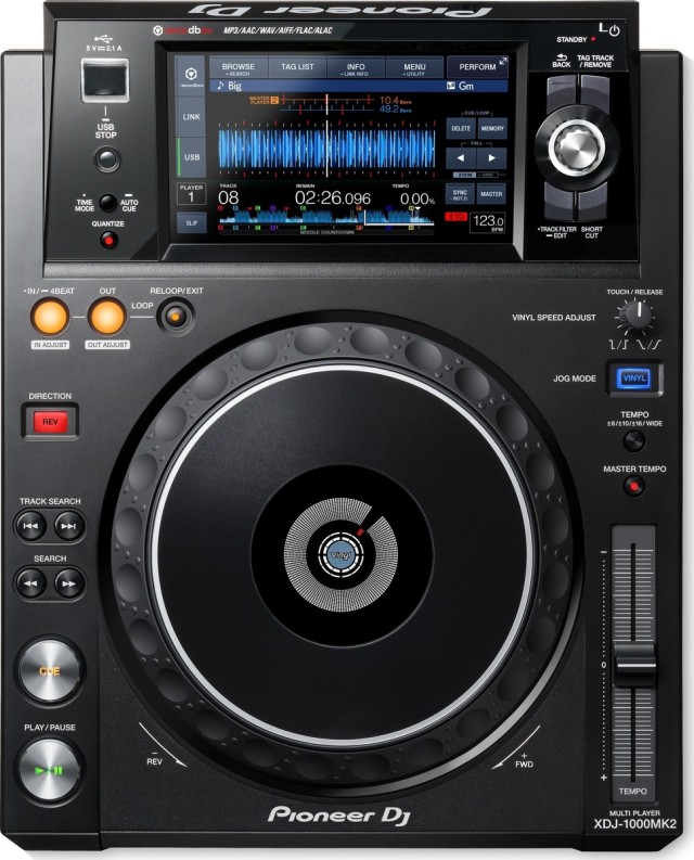 Pioneer XDJ-1000MK2 Επαγγελματικό Επιτραπέζιο Media Player