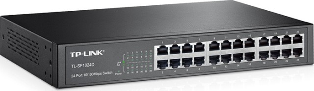 TP-LINK TL-SF1024D v3 Unmanaged L2 Switch με 24 Θύρες Ethernet