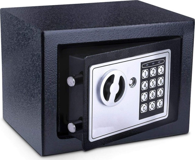 POWERTECH Χρηματοκιβώτιο ασφαλείας SB-17E, 3-8 ψηφίων, 17x23x17cm