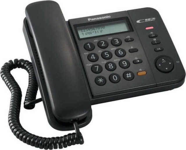 Panasonic KX-TS560 Ενσύρματο Τηλέφωνο Γραφείου Μαύρο KX-TS560EX2B