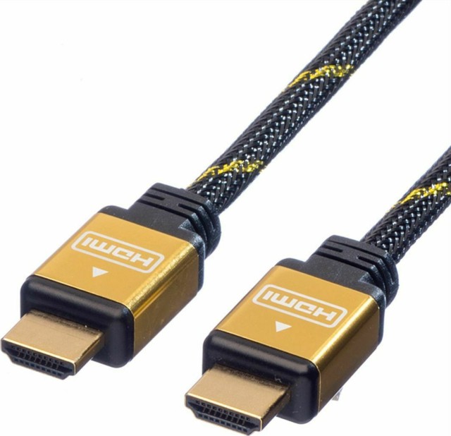 ROLINE - 11.04.5502 - Cavo HDMI ad alta velocità oro + Ethernet, M/M, 2 m