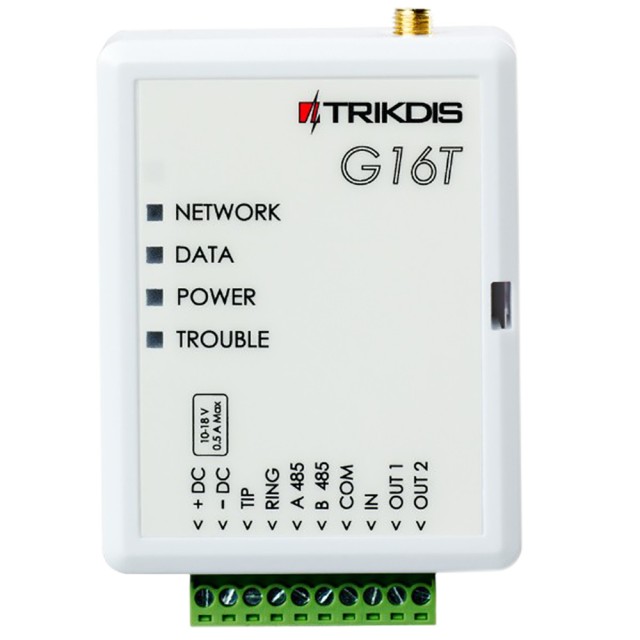Trikdis G16T 2G 2G GSM/GPRS module επικοινωνίας για όλα τα κέντρα συναγερμού CID