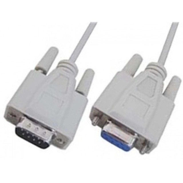 ΚΑΛΩΔΙΟ ΓΚΡΙ Η/Υ ΣΕΙΡΙΑΚΟ DB9M/DB9F PIN/PIN 1.8m BAG FEV