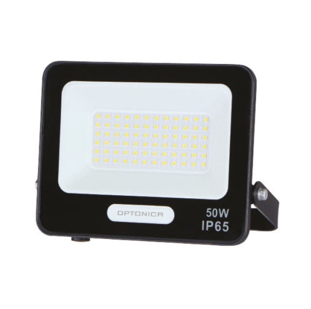 Optonica Στεγανός Προβολέας LED 50W Ψυχρό Λευκό 4500K SKU: 15825  PC: FL50-B3