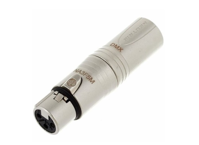 NEUTRIK Neutrik NA3 F5M DMX-ADAPTER XLR 3POLE FEMALE - X - R 5 POLE MALE