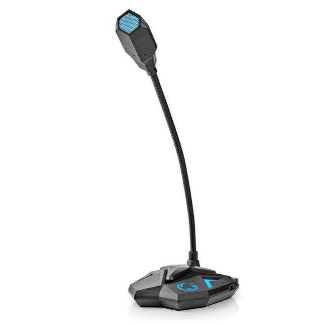 NEDIS GMICGU100BK Kabelgebundenes USB-Gaming-Mikrofon