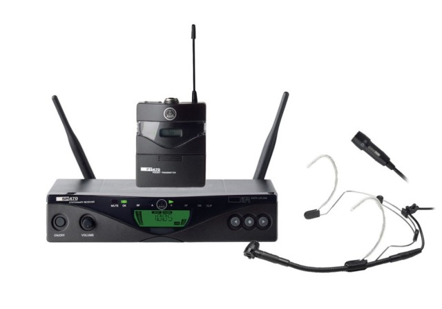 AKG WMS 470 PRESENTER SET UHF WIRELESS SYSTEM WITH 2 MICROPHONES