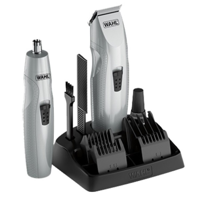 Wahl (5606-308) Schnurrbart- und Bart-Kombi-Akku-Trimmer- und Ohren-Nasen-Trimmer-Set