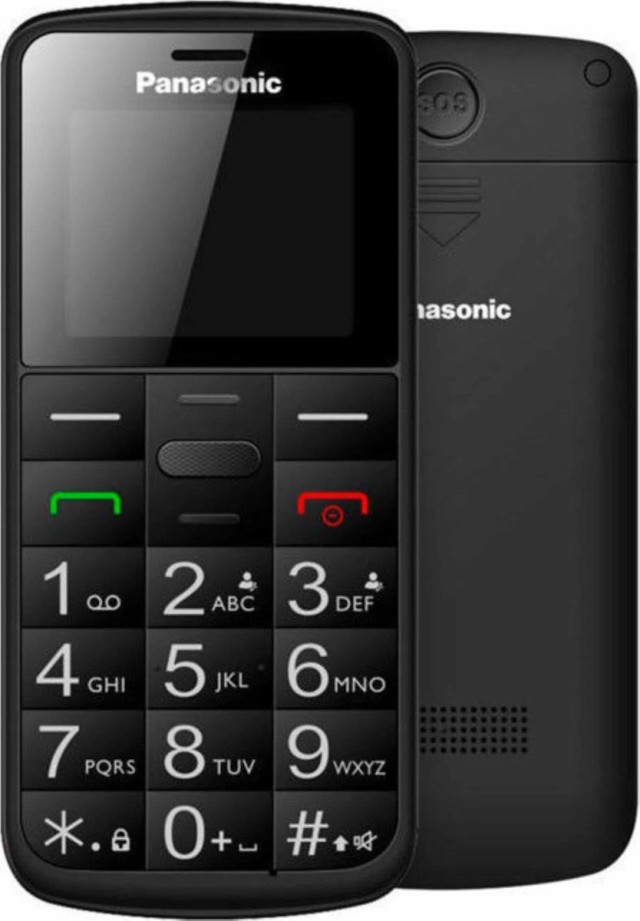 Panasonic KX-TU110 EXB  Dual SIM με μεγάλα κουμπιά, μαύρο