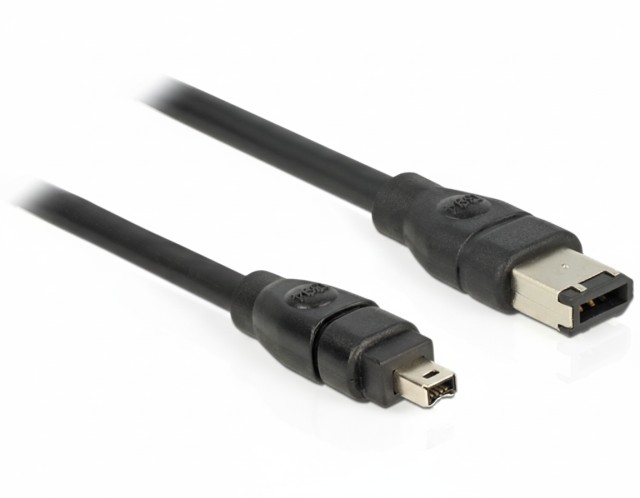 De Lock FireWire 6pin to 4pin male 2m