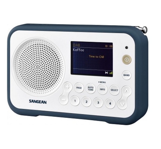 Sangean Traveler 760 (DPR-76), color White Stone Blue