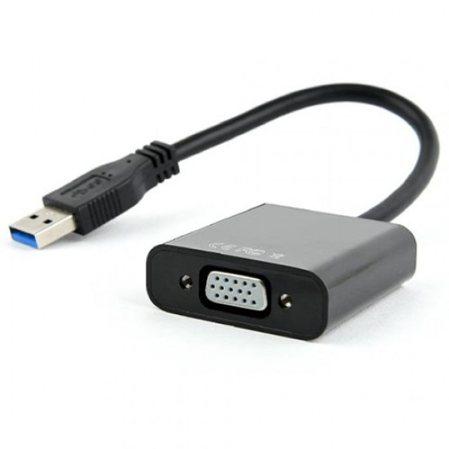 Convertidor Cablexpert USB-A macho a VGA hembra (AB-U3M-VGAF-01)