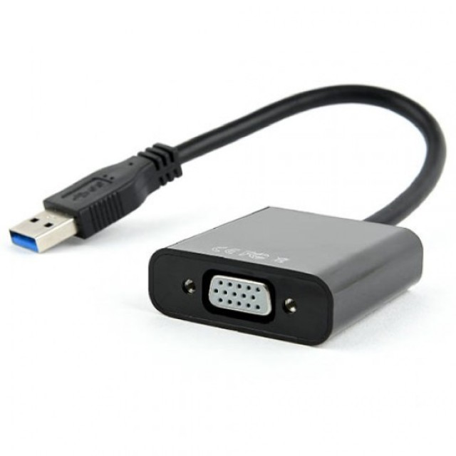 Cablexpert Μετατροπέας USB-A male σε VGA female (AB-U3M-VGAF-01)