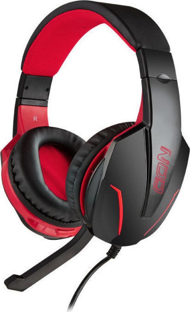 NOD G-HDS-001 GAMING HEADSET SCHWARZ MIT ROTER LED