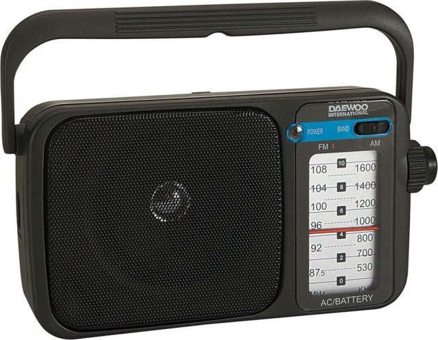 Radio de mesa Daewoo DRP-123 Batería Negro