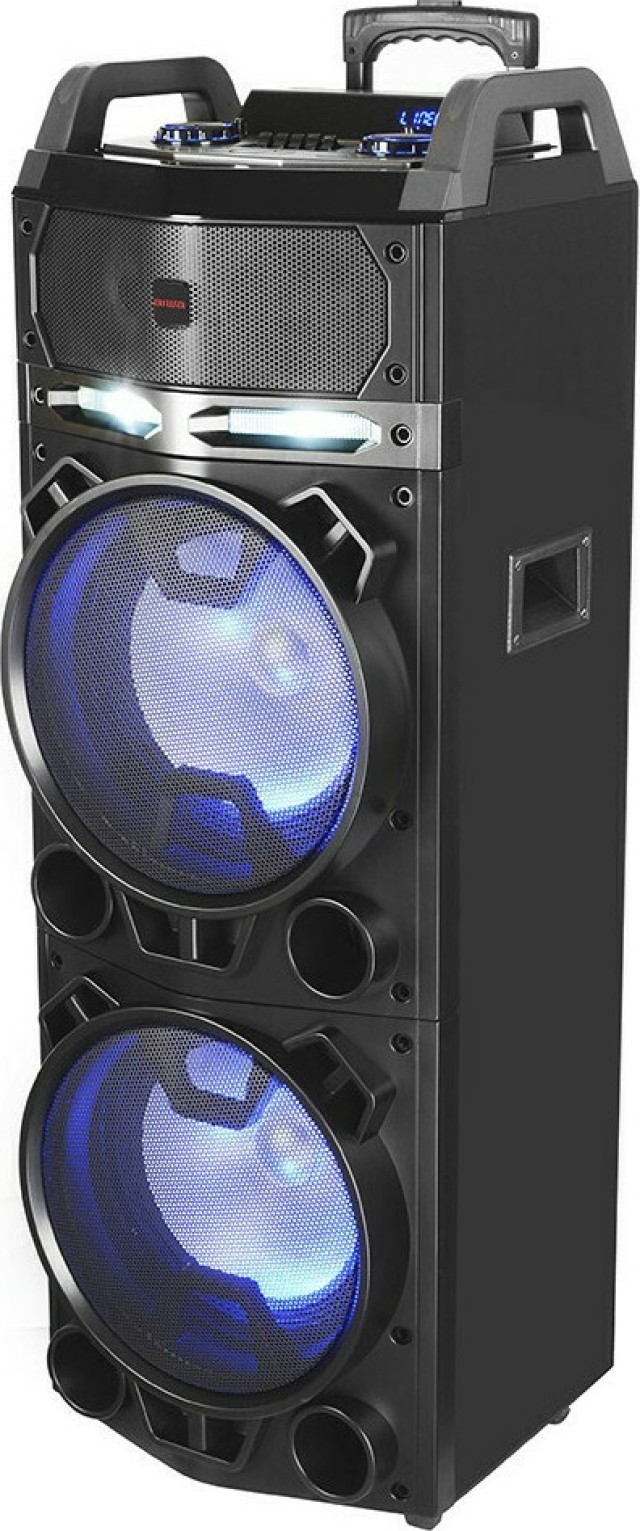 Sistema de Karaoke Aiwa con Micrófono Inalámbrico KBTUS-900 en Color Negro
