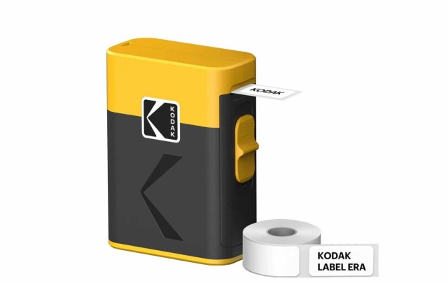 Kodak Label ERA M50 Label Maker Machine, Yellow (Label Printer with 1 Roll Sticker Label)