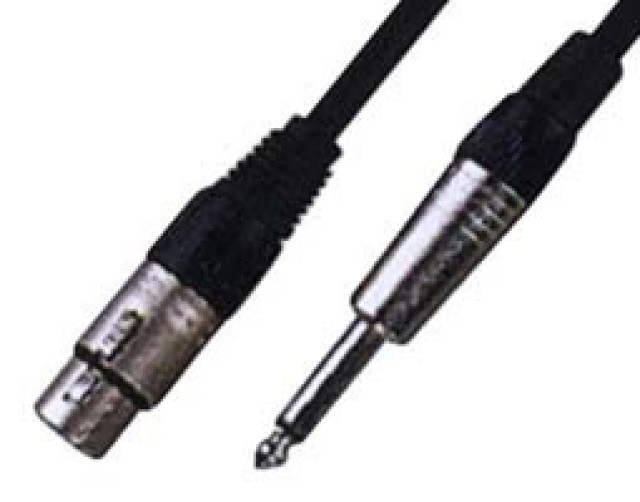 Cavo OEM XLR femmina - 6.3 mm. maschio 5m