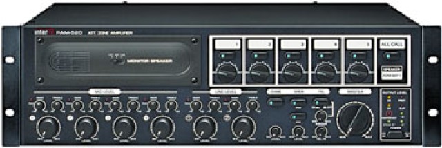 INTER-M PAM-520 MIXER-AMPLIFICATORE 6 INGRESSI 240W / 100V 5 ZONE