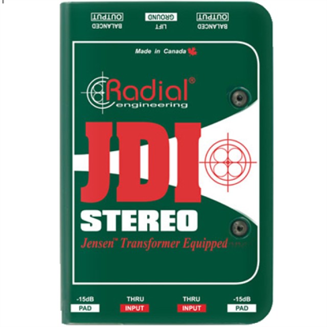 RADIAL JDI-Stereo Passive DI Box Stereo