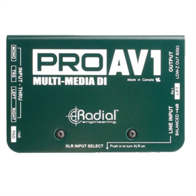 RADIAL PRO-AV1 Passive DI Box